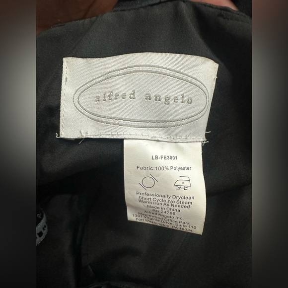 Alfred Angelo Black Dress with Elegant Detail size 10 - Picture 3 of 5